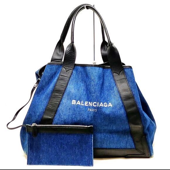 BALENCIAGA denim cabas - Picture 1 of 9